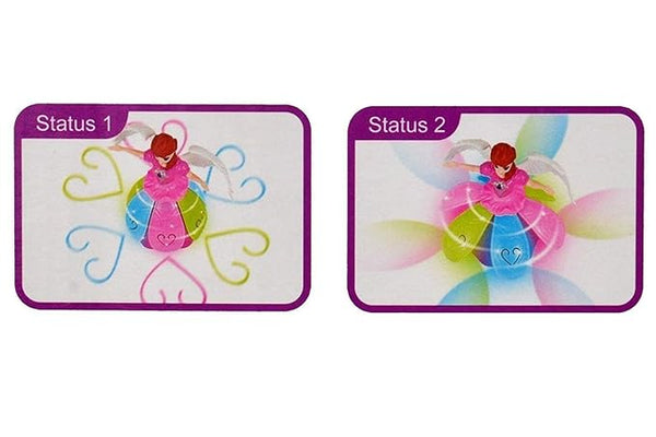 ✨ Dancing Angel Princess Doll with 3D Lights & Music